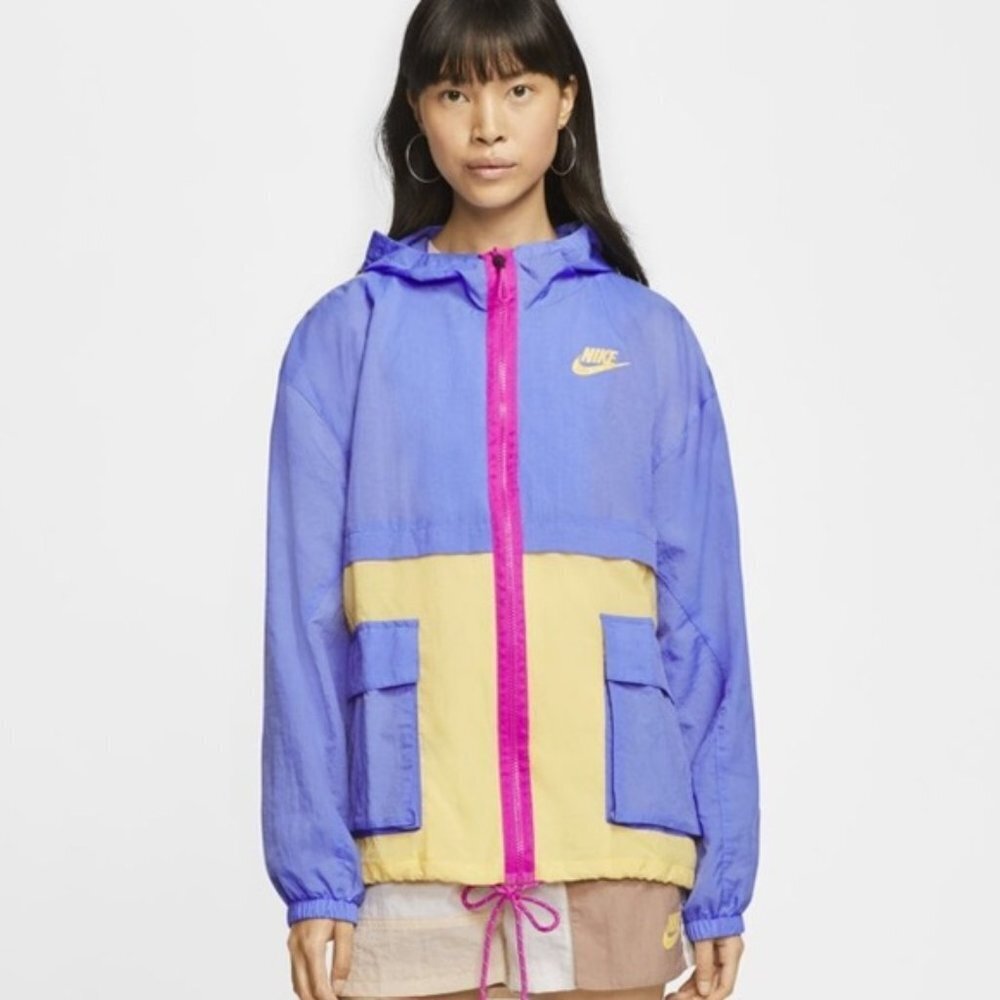 Nike Women's Purple, Yellow & Pink Utility Hooded Jacket